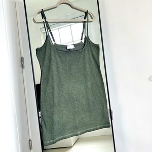 ASOS curve, Tank Top, Size L olive green color.